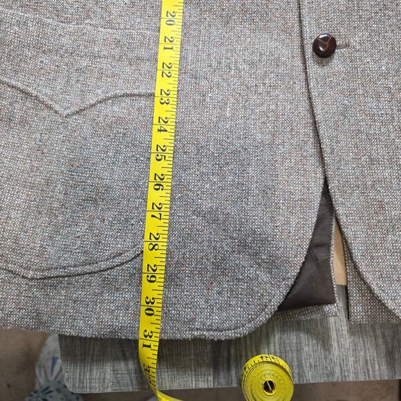 Vintage Kenny Rogers Western Blazer Mens 48R USA Made Leather Elbow Patch Cowboy - Picture 13 of 13